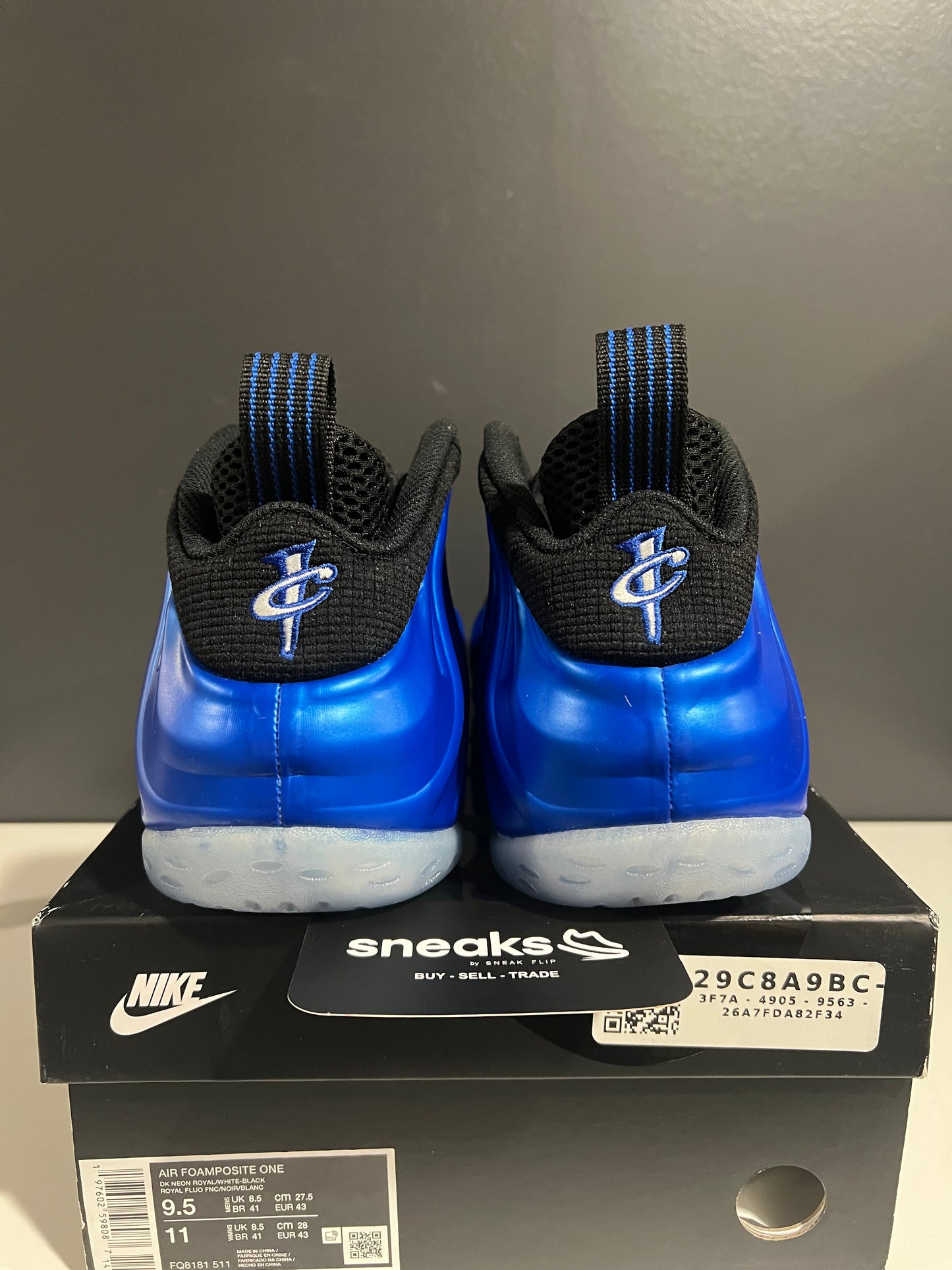 NEW Air Foamposite One Royal 2024 FQ8181-511 SIZE 9.5M OG ALL JY25-288