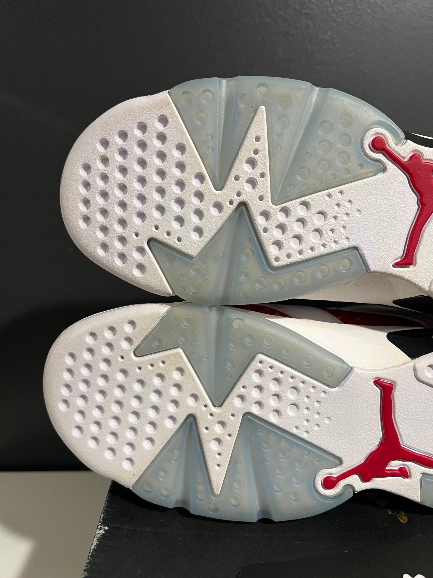 USED Air Jordan 6 Retro GS Carmine 2021 384665-106 SIZE 6.5Y OG ALL AG25-321