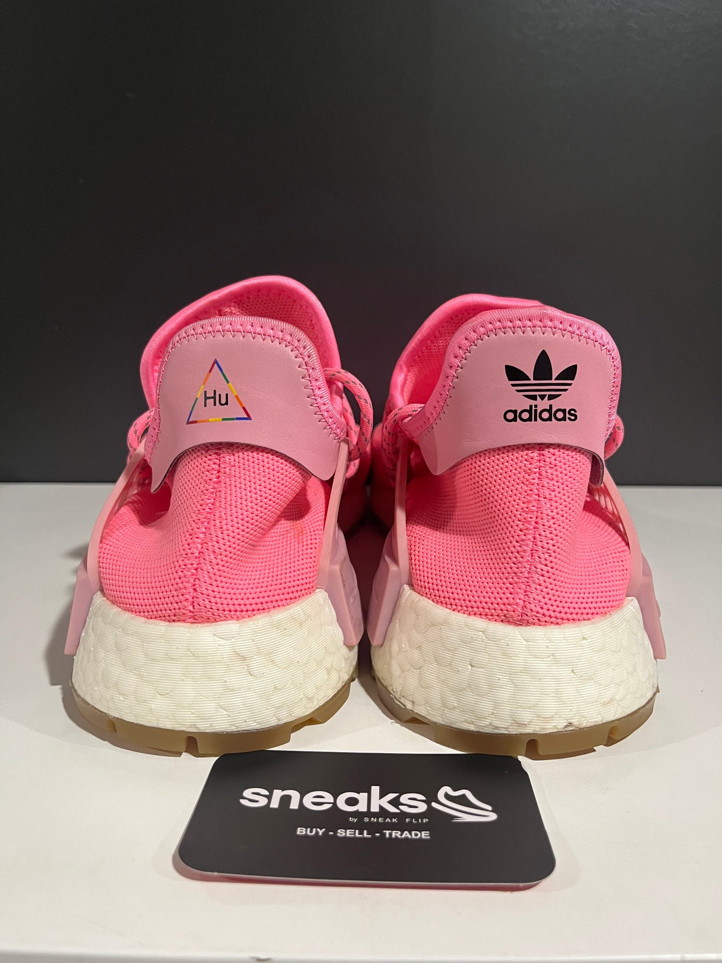 USED Pharrell x NMD Human Race Trail PRD Sun Calm EG7740 SIZE 13M NO BOX