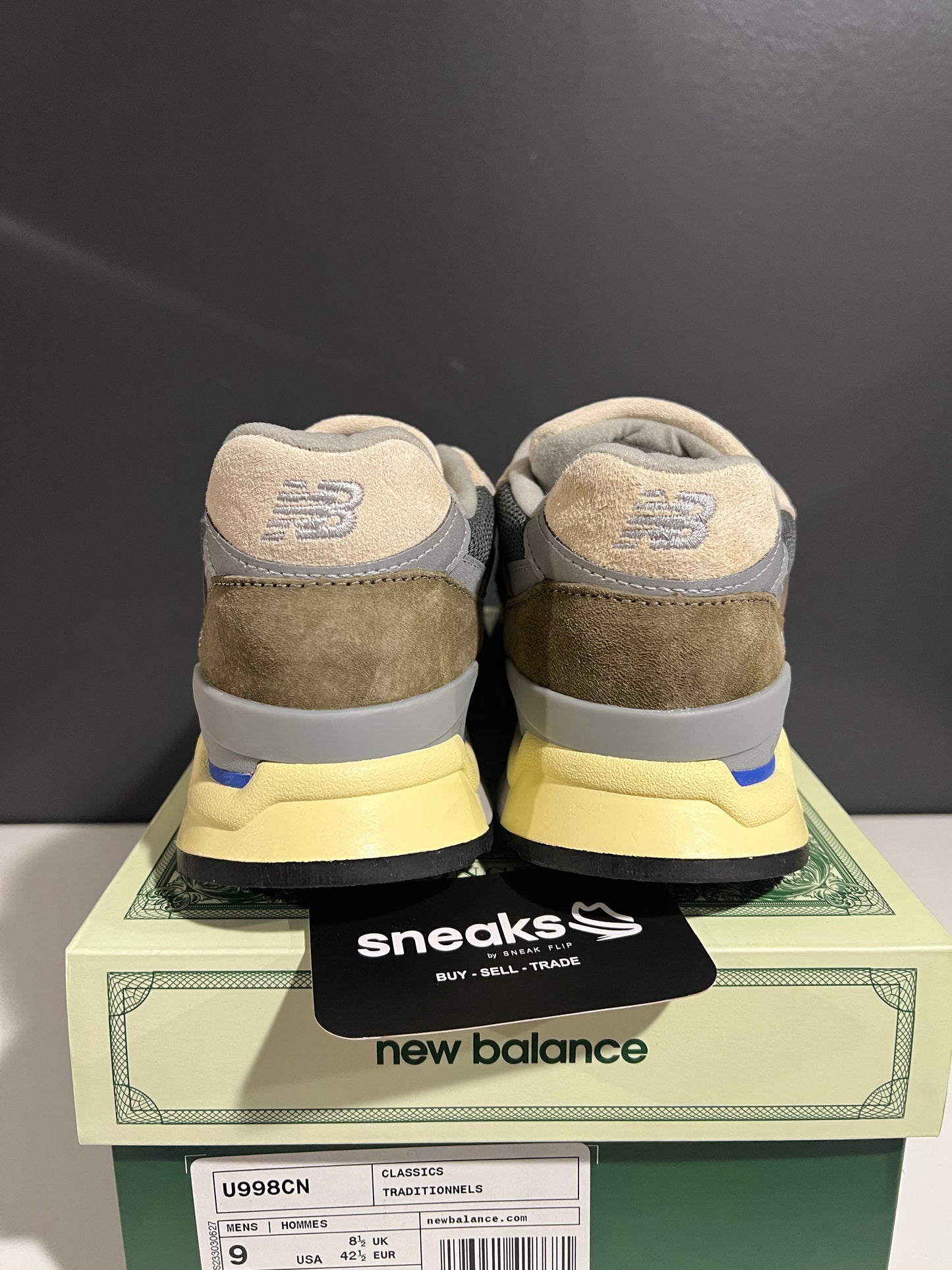 USED New Balance 998 Made in USA C‑Note (Concepts) U998CN SIZE 9M OG ALL AG25-110