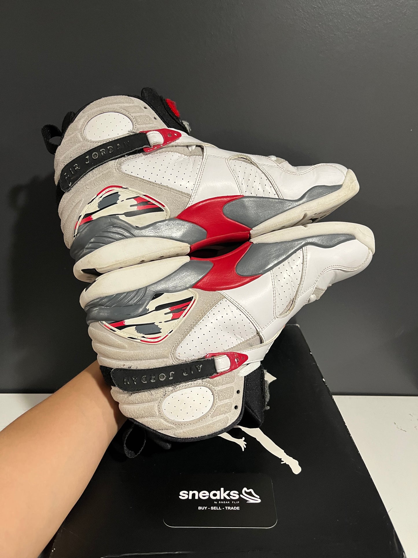 USED Air Jordan 8 Retro Bugs Bunny 2013 305381-103 SIZE 11M OG ALL