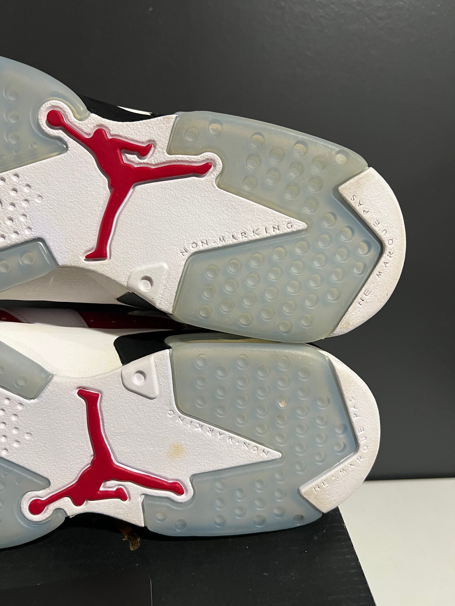USED Air Jordan 6 Retro GS Carmine 2021 384665-106 SIZE 6.5Y OG ALL AG25-321