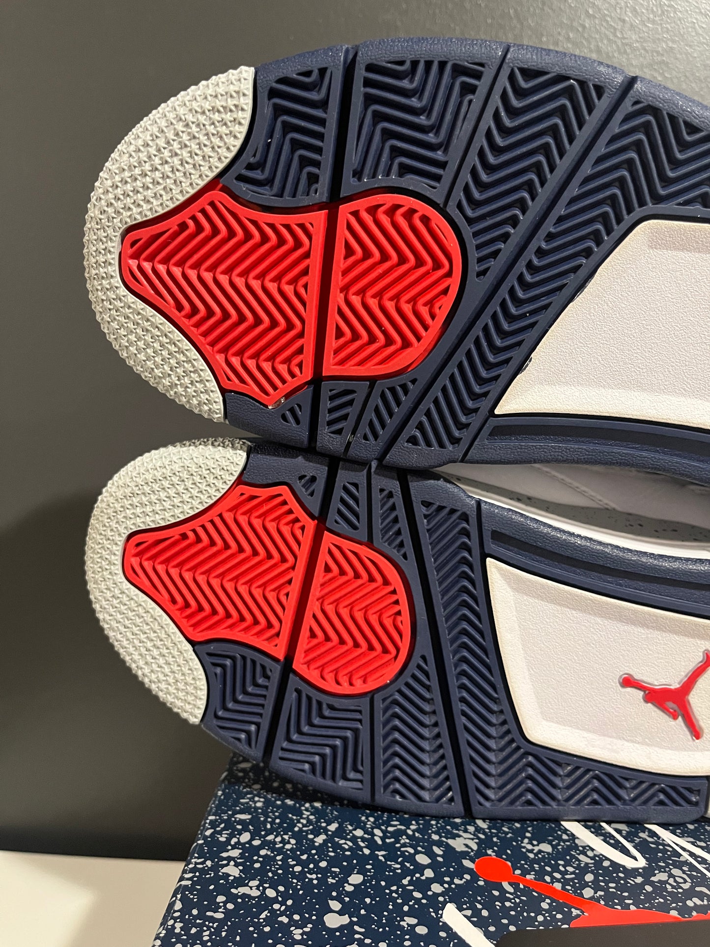 USED Air Jordan 4 Retro Midnight Navy DH6927-140 SIZE 9M OG ALL