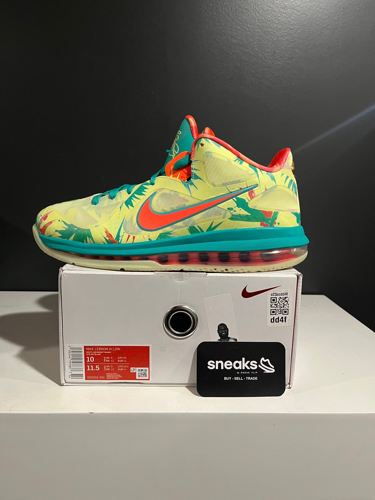 USED LeBron 9 Low LeBronold Palmer DO9355-300 SIZE 10M OG ALL AG25-278