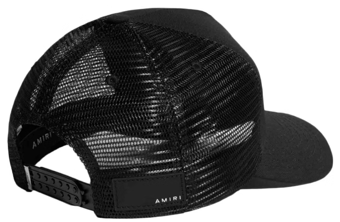 AMIRI Core Logo Trucker Hat Black/Yellow