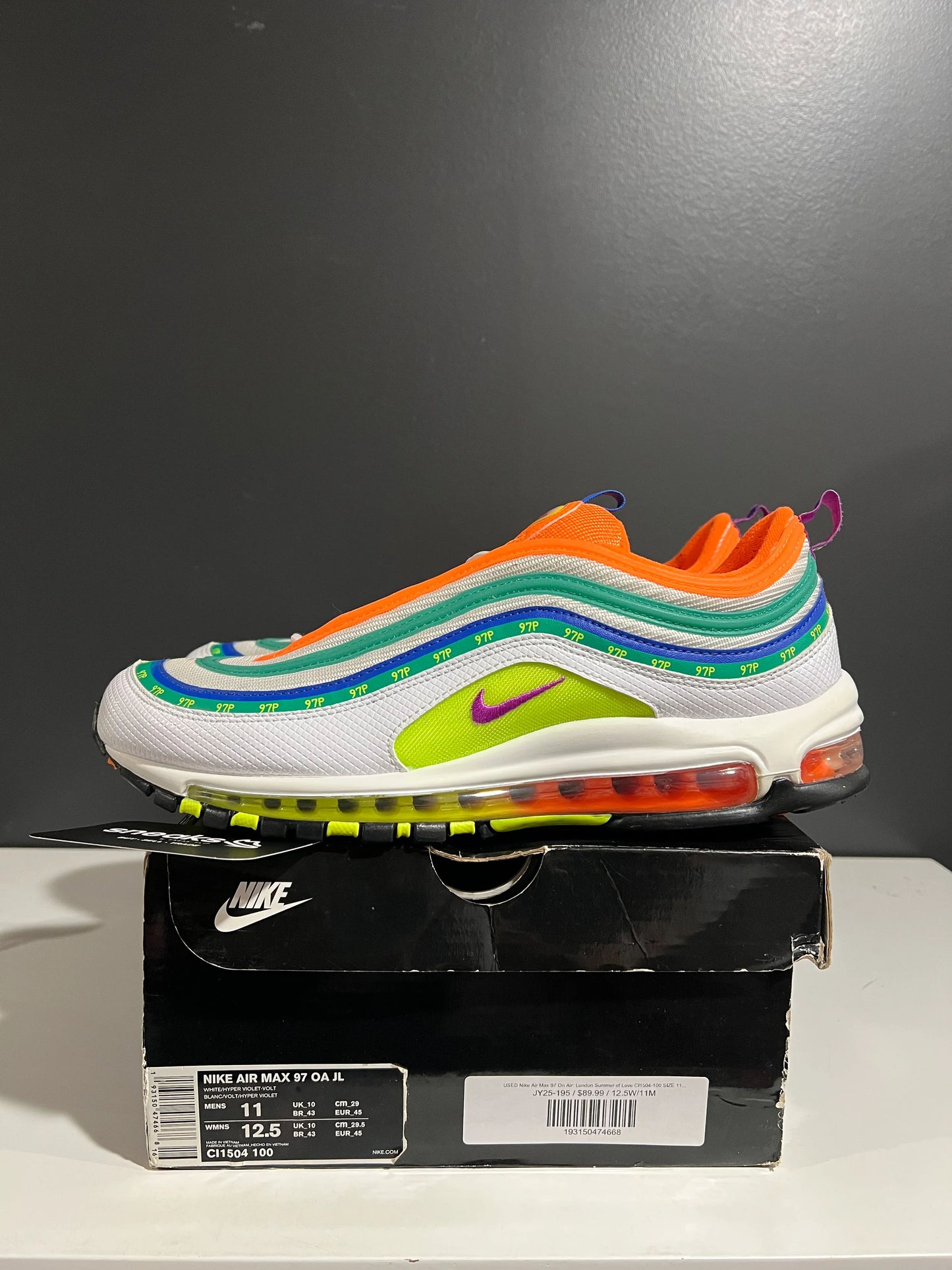 Nike Air Max 97 London Summer of Love - Used