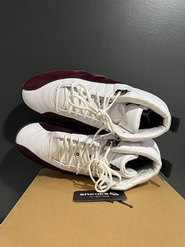 USED SIZE 11.5M Jordan 12 Retro SP A Ma Maniére White (Women's) - Used