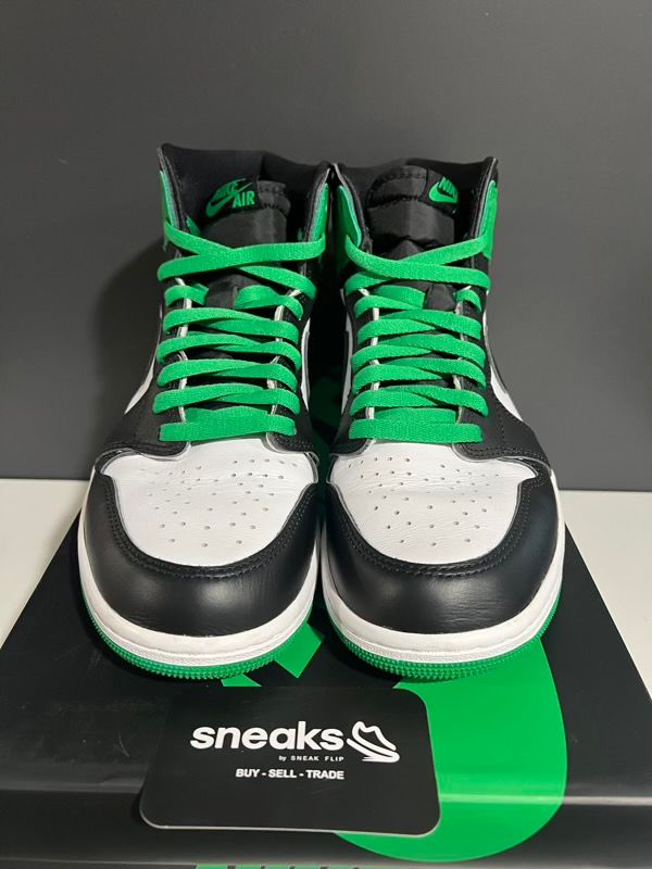 SIZE 10M Jordan 1 Retro High OG Lucky Green - Used