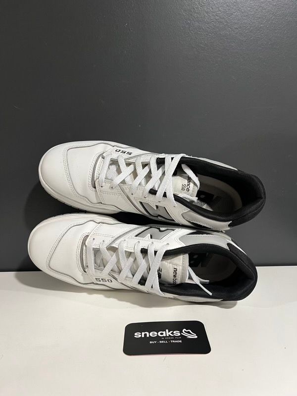 New Balance 550 White Concrete Black - USED NO BOX