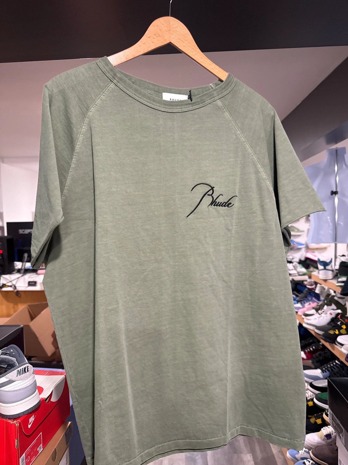 Rhude Military Green T-Shirt