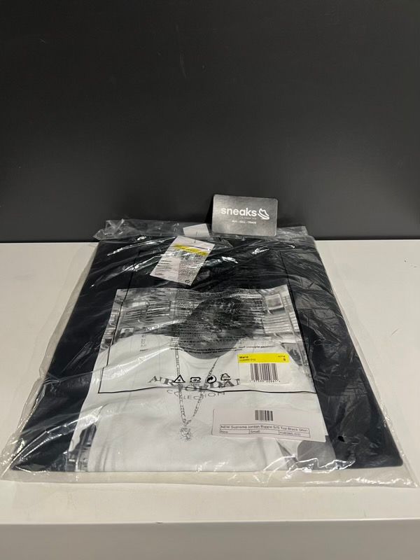 NEW Supreme Jordan Biggie S/S Top Black Shirt