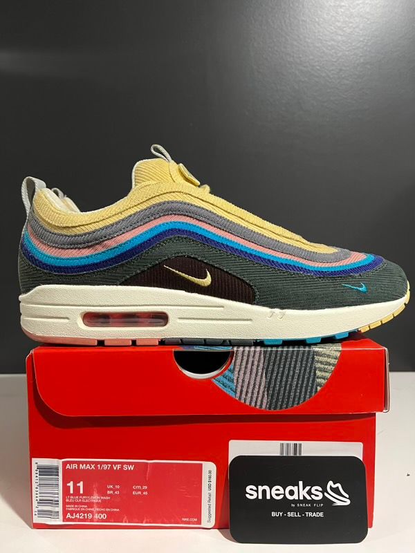 USED SIZE 11M Nike Air Max 1/97 Sean Wotherspoon (Extra Lace Set Only) - Used