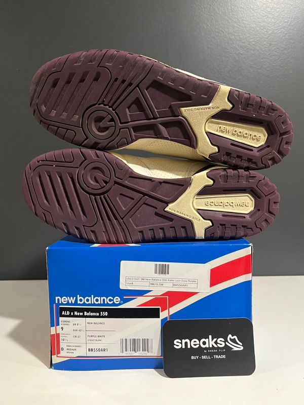 USED SIZE 9M New Balance 550 Aime Leon Dore Purple - Used
