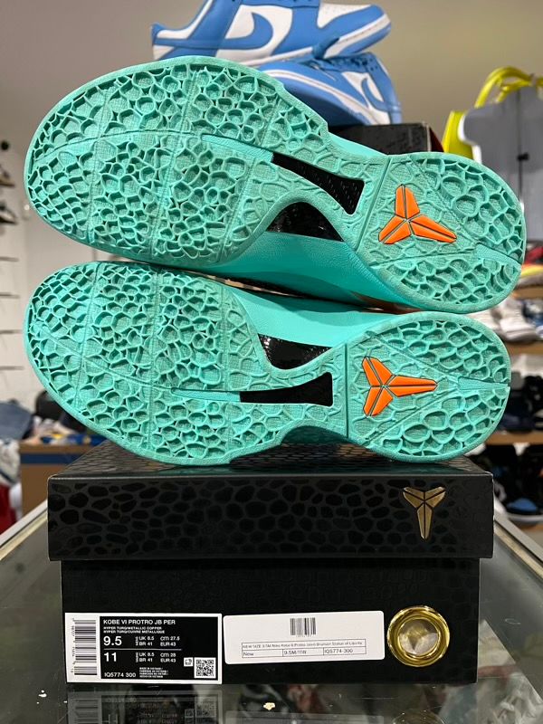 NEW SIZE 9.5M Nike Kobe 6 Protro Jalen Brunson Statue of Liberty