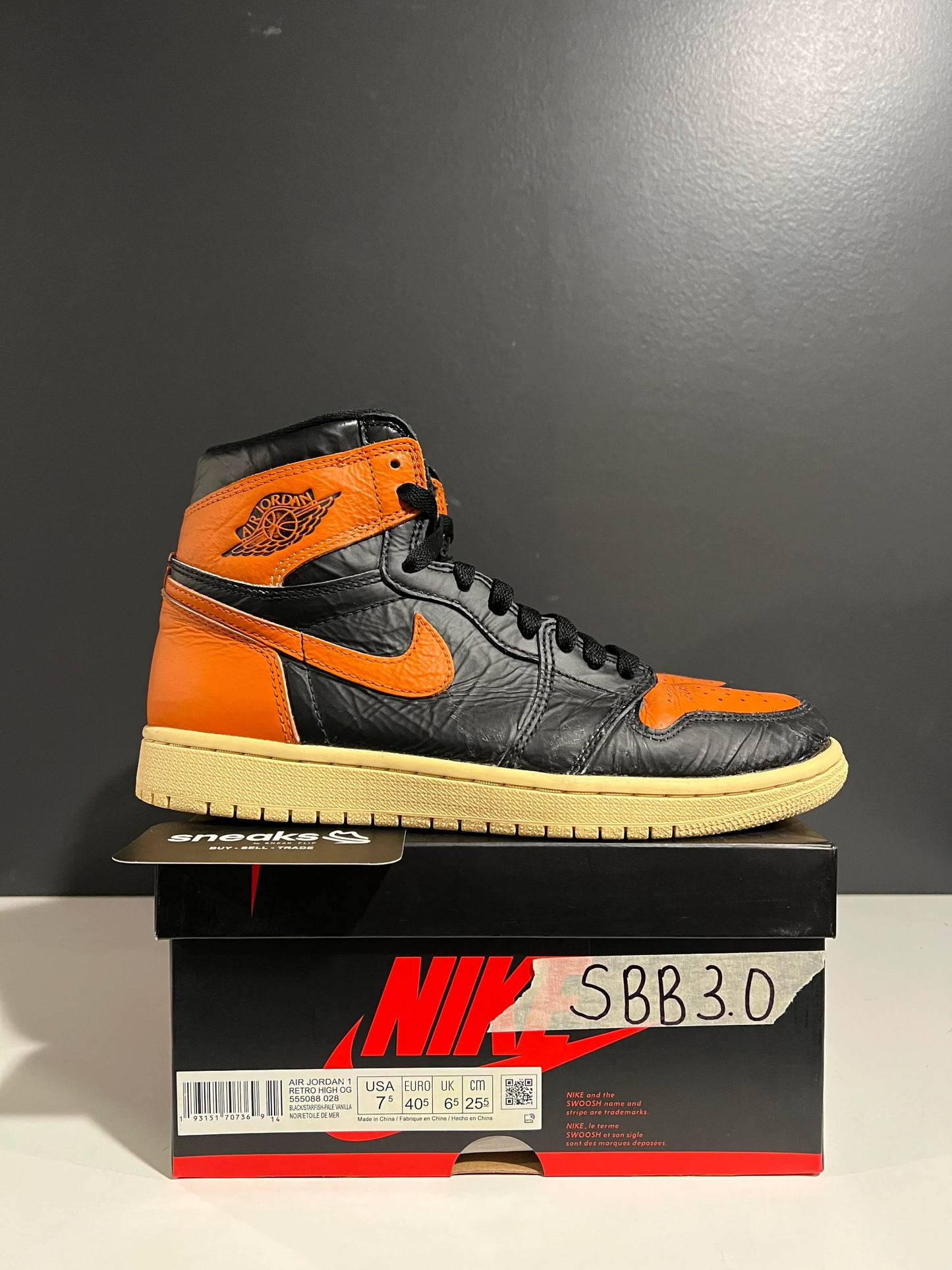 Jordan 1 Retro High Shattered Backboard 3.0 - Used