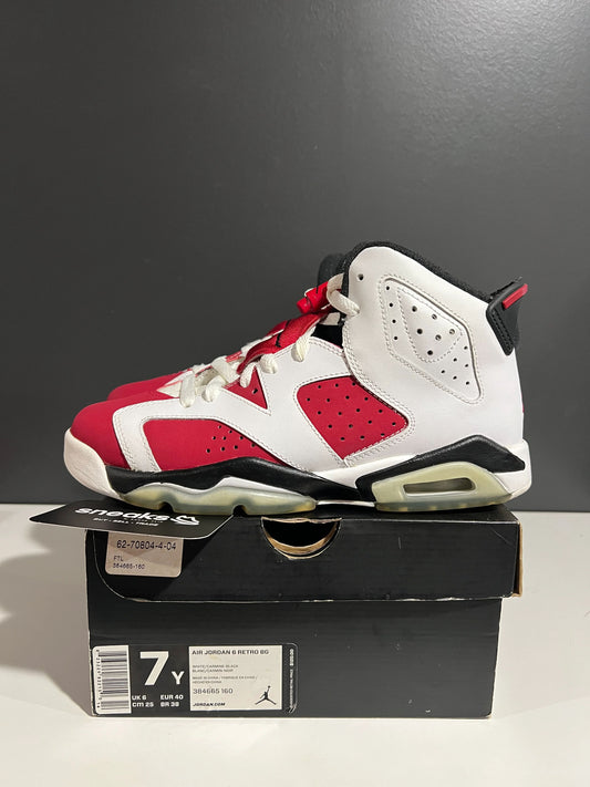 Jordan 6 Retro Carmine (2014) (GS) - Used