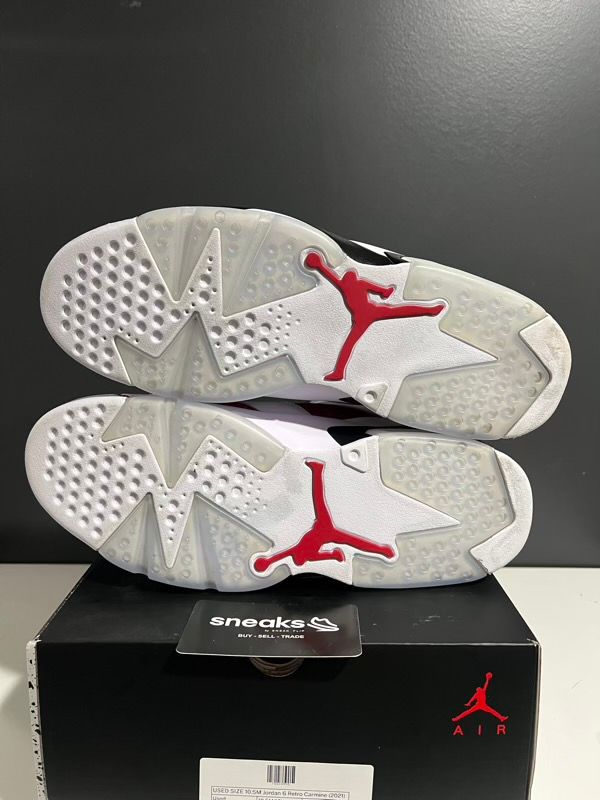 USED SIZE 10.5M Jordan 6 Retro Carmine (2021) - Used