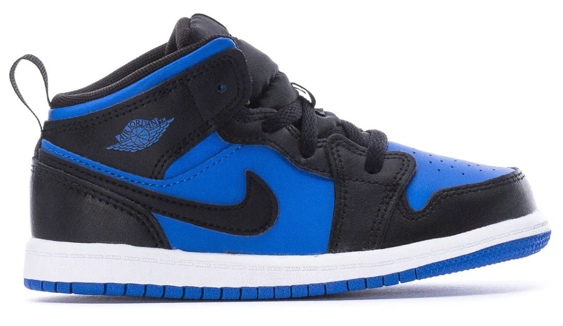 Jordan 1 Mid Black Royal Blue