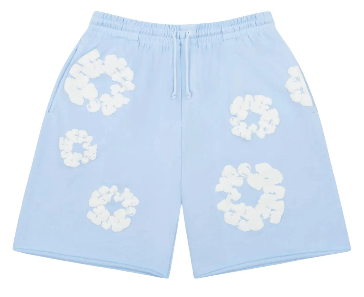 Denim Tears The Cotton Wreath Sweatshorts Powder Blue