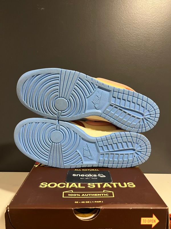 USED SIZE 11.5M Nike Dunk Mid Social Status Free Lunch Chocolate Milk