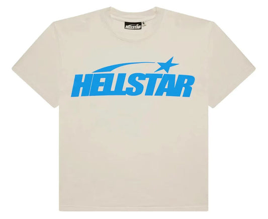 Hellstar Classic T-shirt (Gel Print) White/Blue