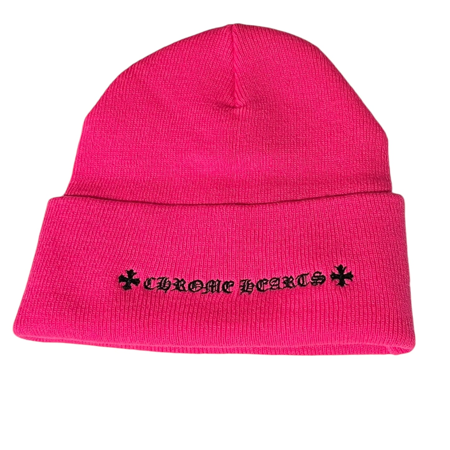 Chrome Hearts Pink CH Beanie