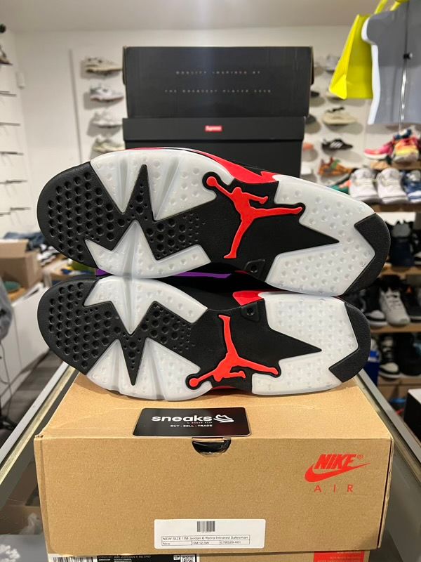 NEW SIZE 11M Jordan 6 Retro Infrared Salesman