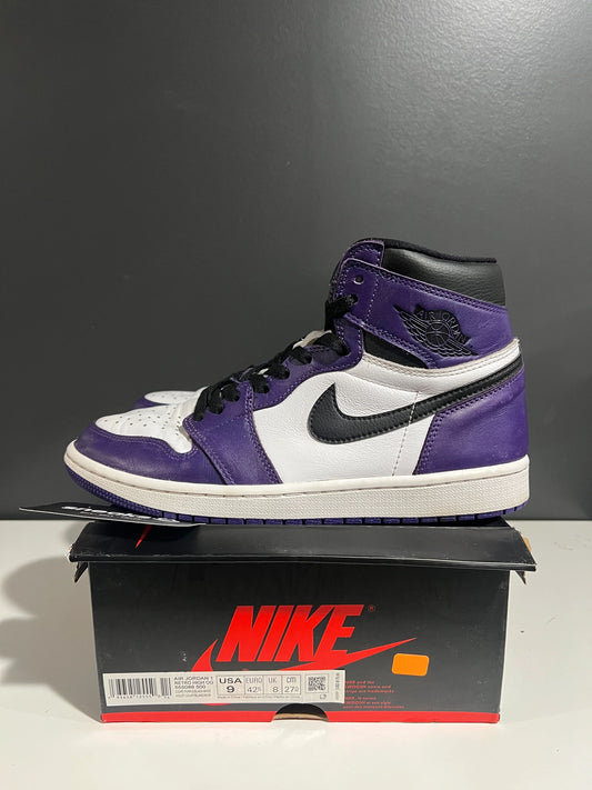 Jordan 1 Retro High Court Purple White - Used
