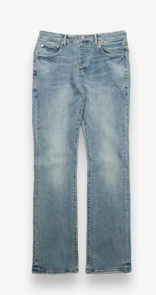 PURPLE BRAND WASHED MID INDIGO BOOTCUT JEANS