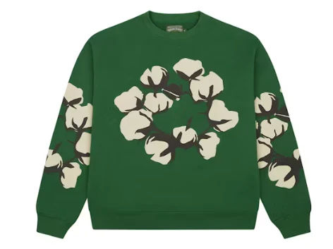 Denim Tears x CPFM Cactus Tears Crewneck Green