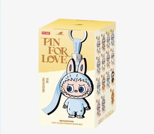 Pop Mart Labubu The Monsters Pin for Love Series Vinyl Plush Pendant (A-M) Sealed Case (14 Blind Box)