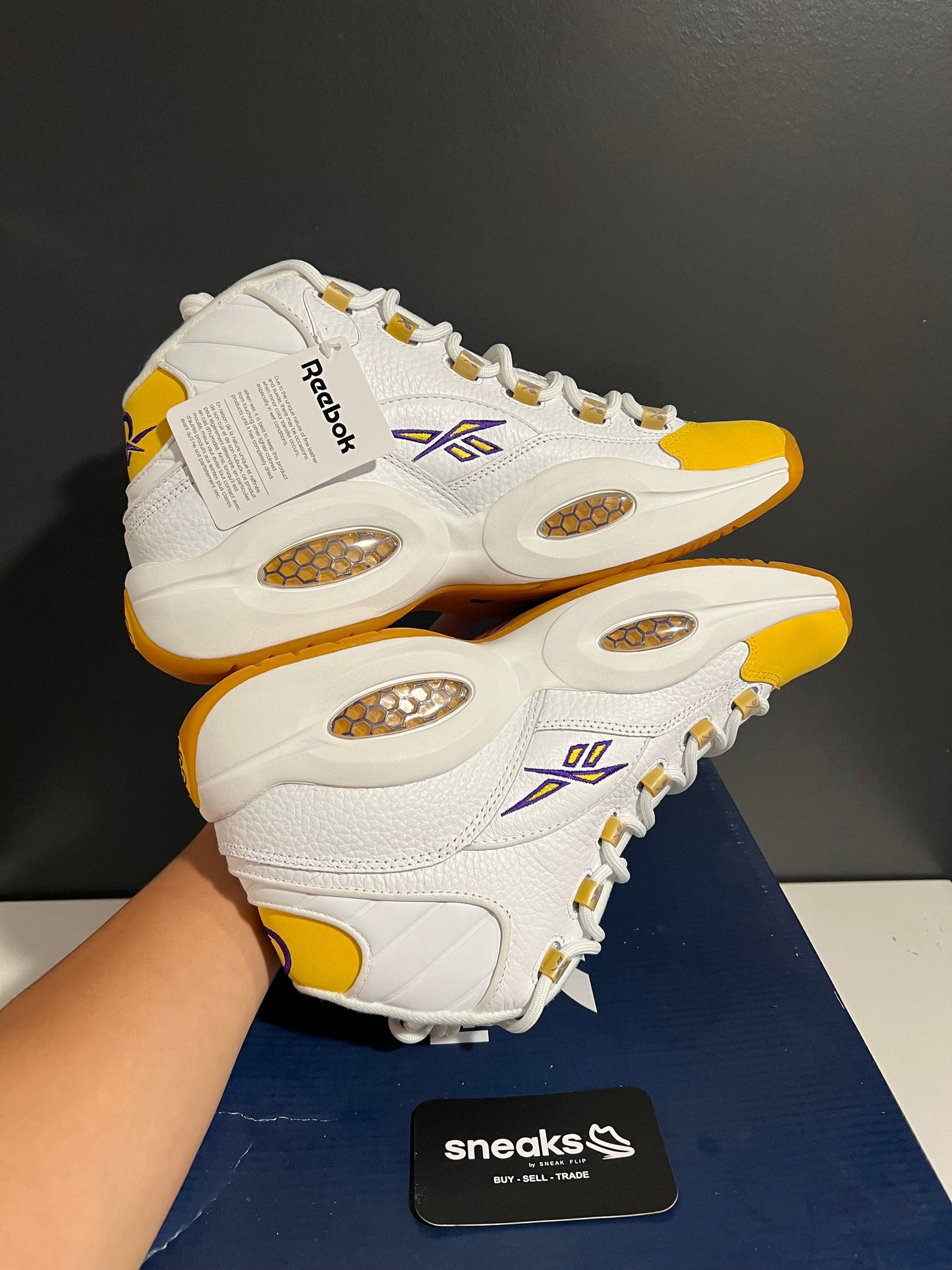Reebok Question Mid Yellow Toe