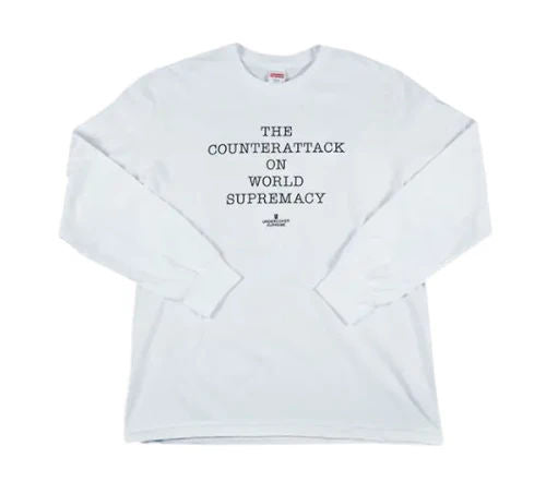 Supreme UNDERCOVER/Public Enemy Counterattack L/S Tee White