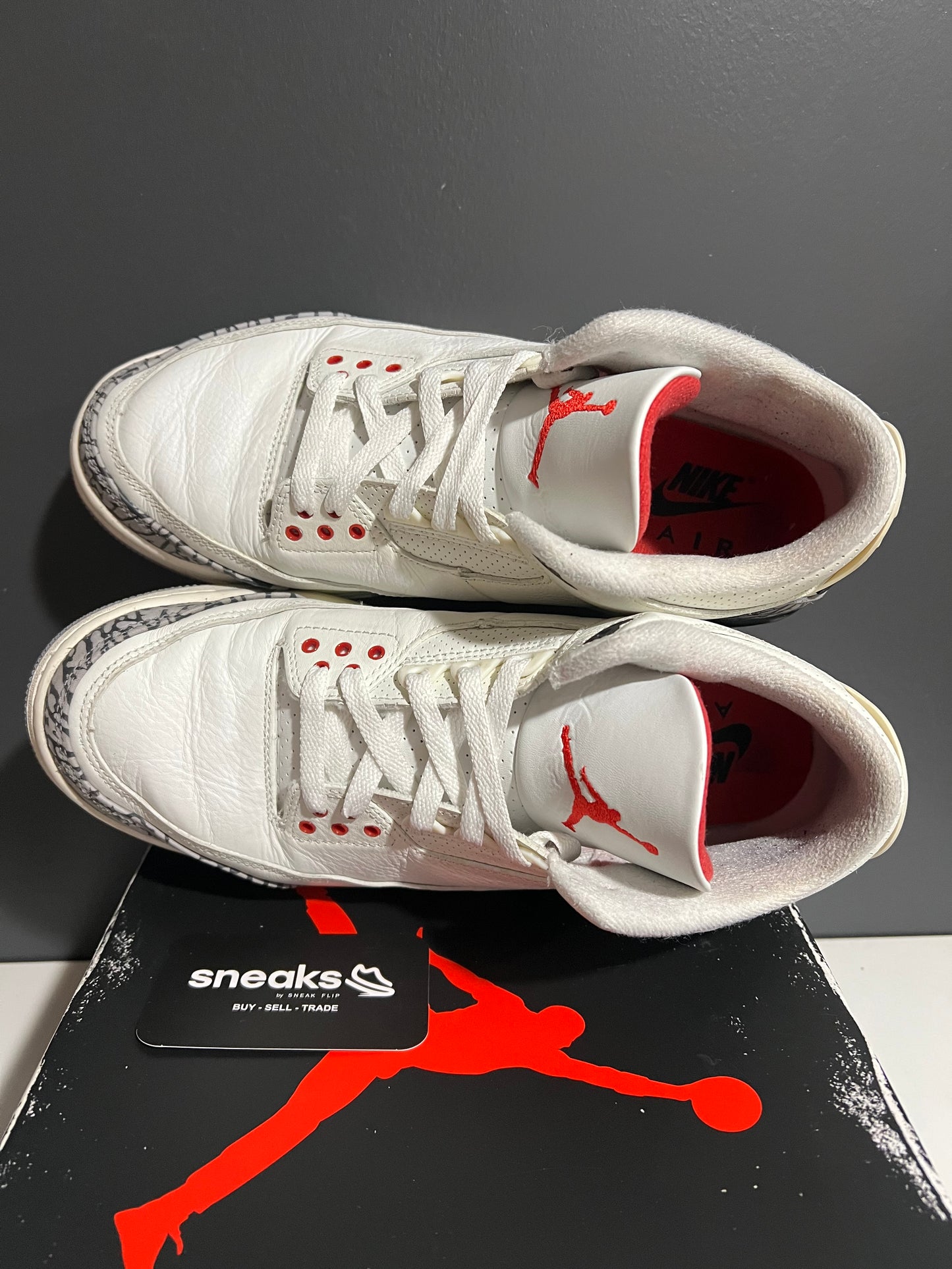 USED Air Jordan 3 Retro 'White Cement Reimagined' DN3707 100 SIZE 9M OG ALL AG25-170