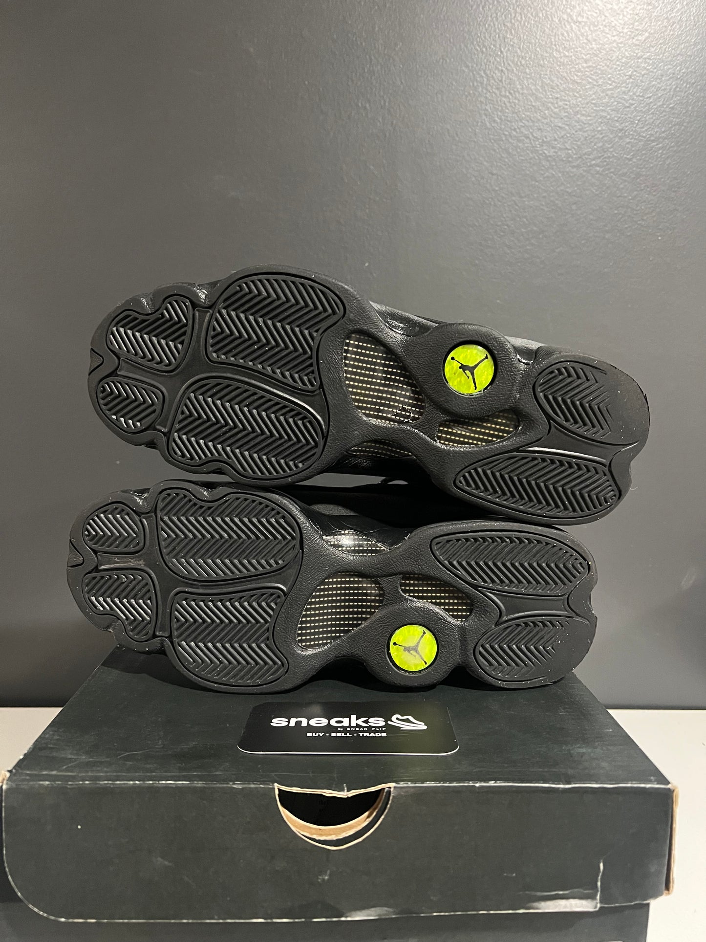 USED Air Jordan 13 Retro BG Black Cat 884129-011 SIZE 7Y OG ALL JN25-128