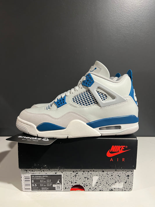 USED Air Jordan 4 Retro Military Blue 2024 FV5029-141 SIZE 8M OG ALL AG25-98