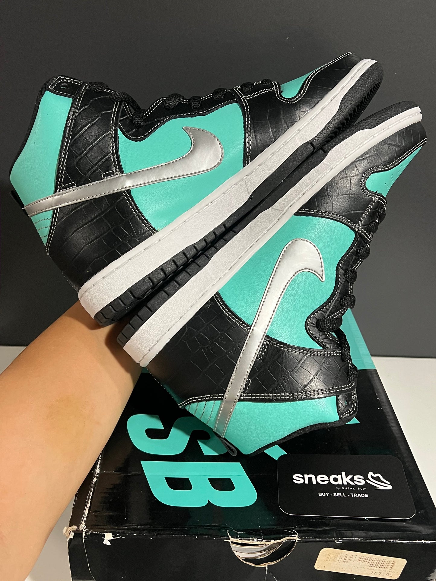 Diamond Supply Co. x Dunk High Premium SB Tiffany 653599-400