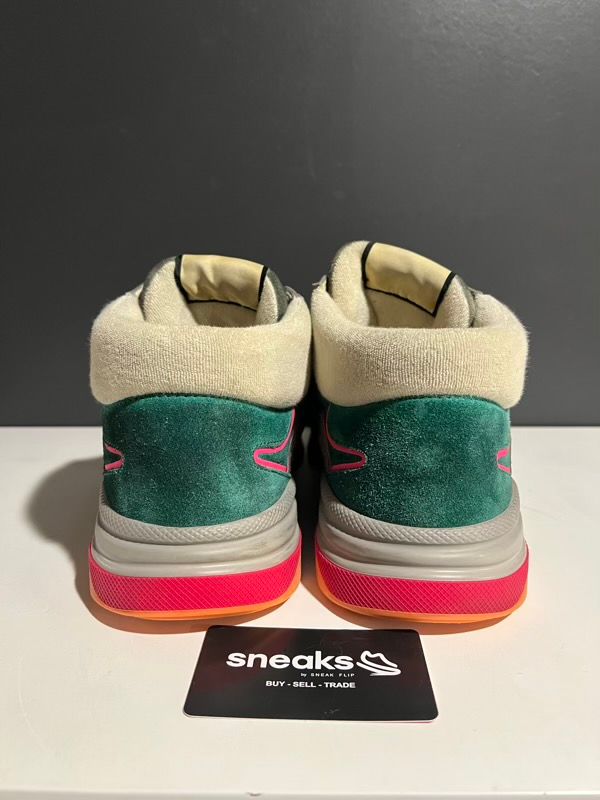 USED SIZE 12M Gucci Ultrapace Mid Green Teal - USED NO BOX