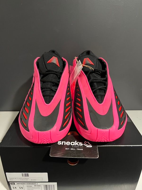 NEW SIZE 14M Adidas AE 2 Lucid Pink Black