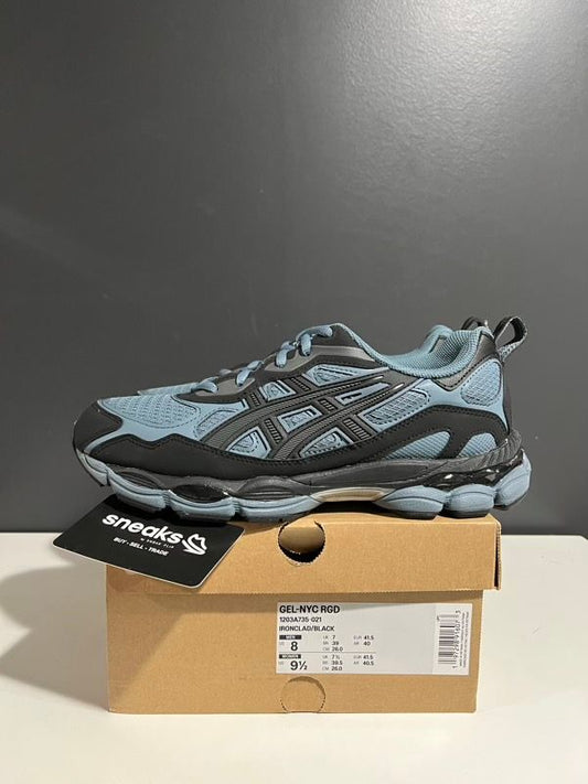 USED SIZE 8M ASICS Gel-NYC RGD Ironclad Black - Used