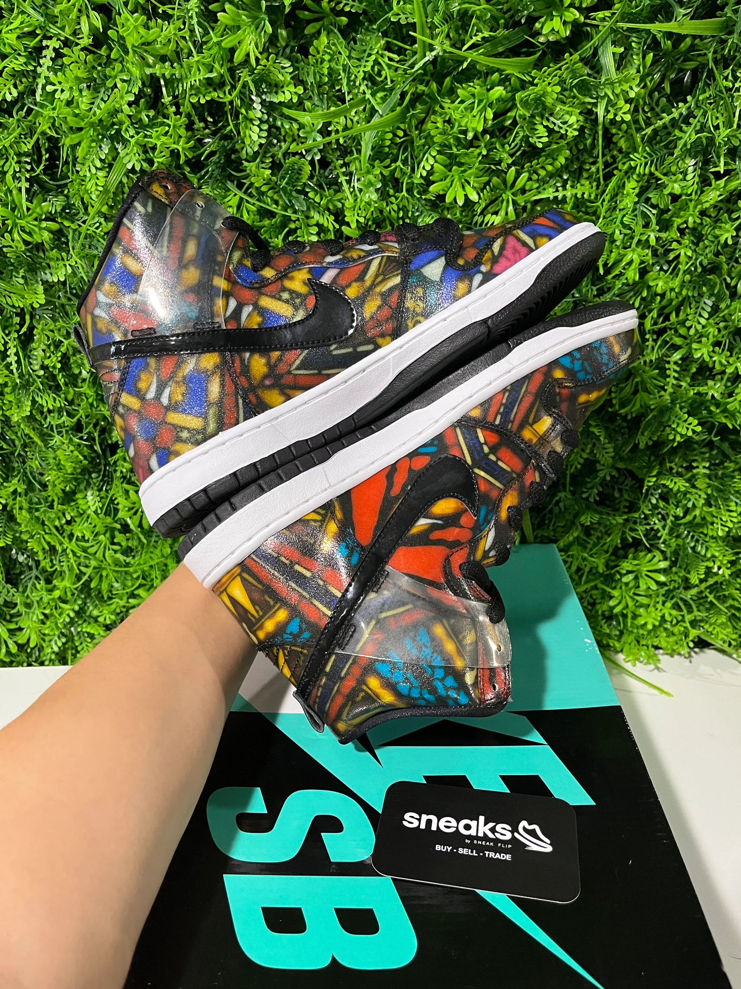 Nike SB Dunk High Concepts Stained Glass - Used
