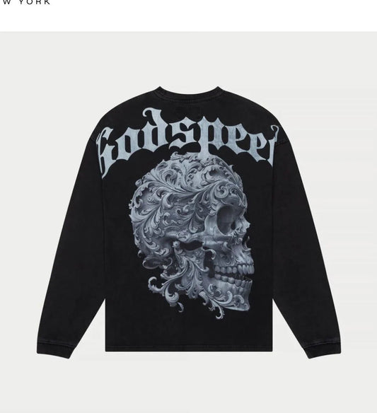 Godspeed Grail LS T-Shirt Grey Wash