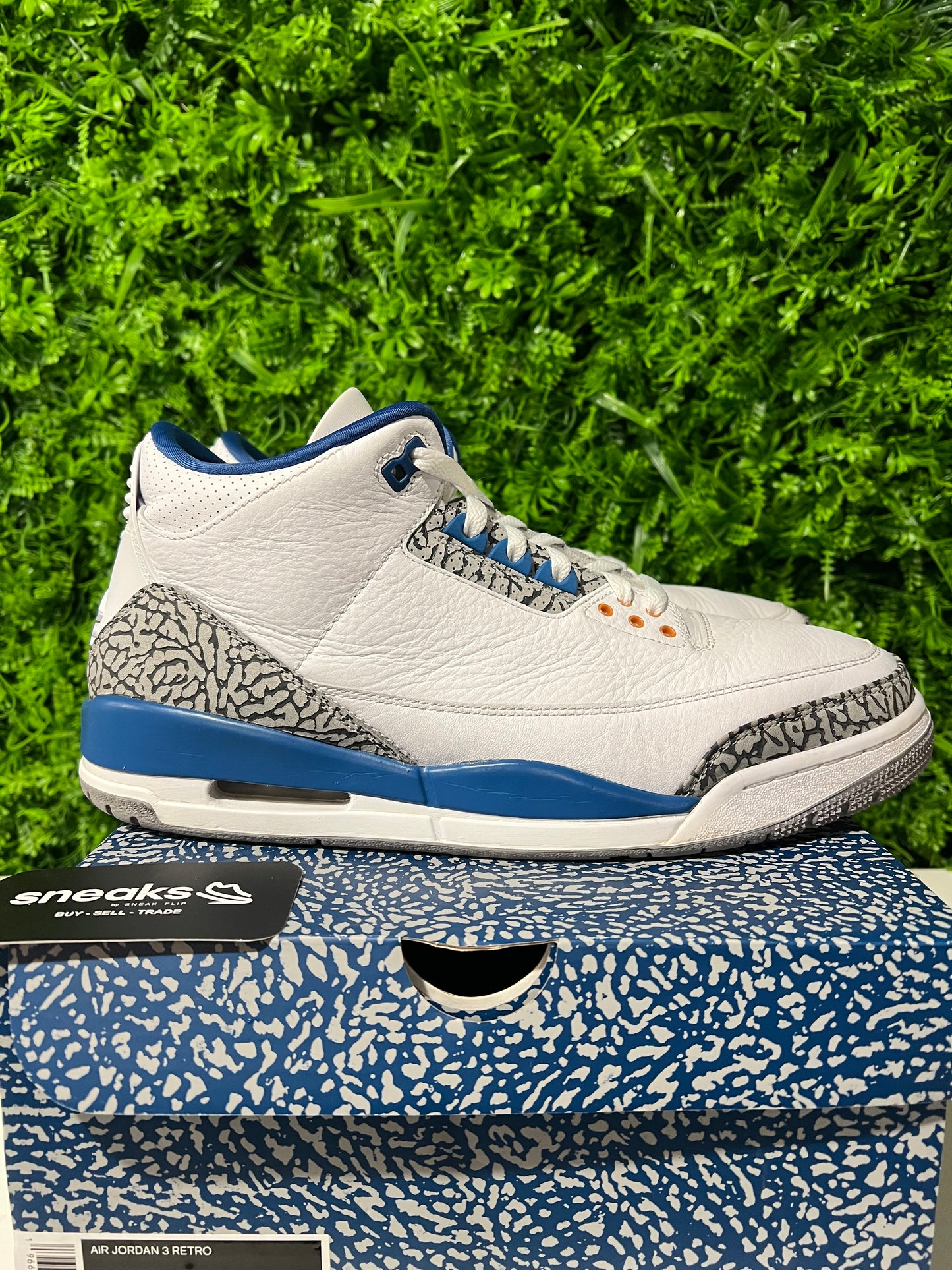 USED Air Jordan 3 Retro Washington Wizards CT8532-148 SIZE 11.5M OG ALL