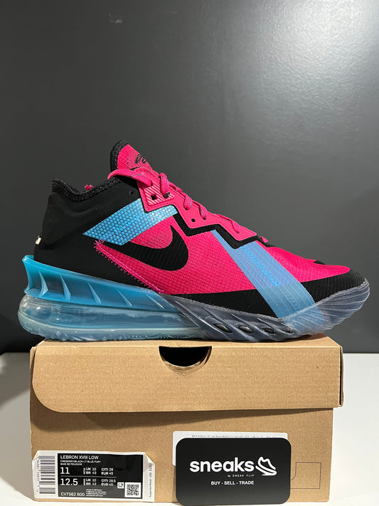NEW LeBron 18 Low Neon Nights CV7562-600 SIZE 11M OG ALL JY25-188