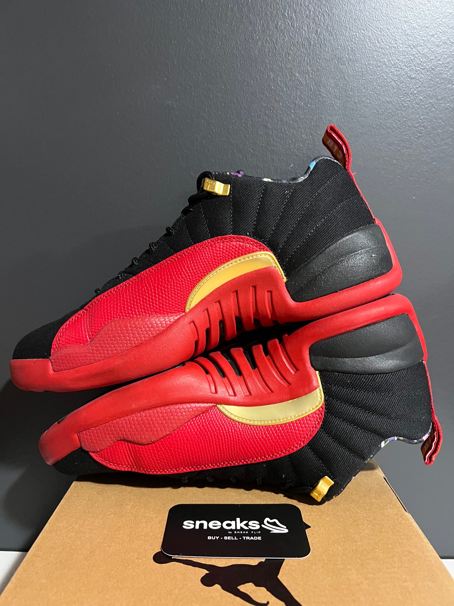 USED Air Jordan 12 Retro Low SE Super Bowl DC1059-001 SIZE 9.5 OG ALL AG25-108