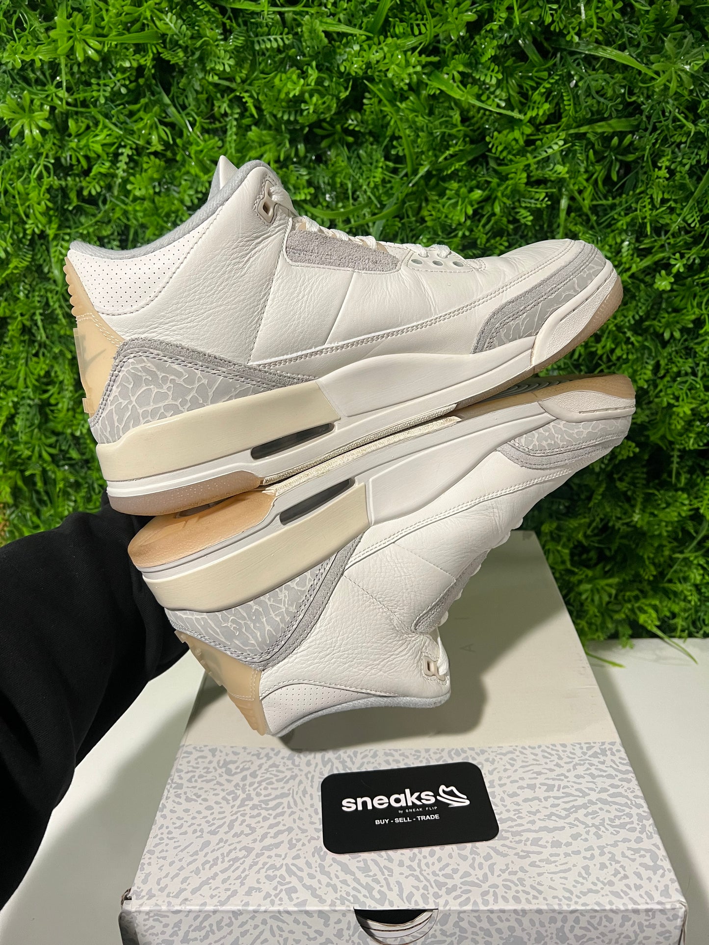 USED Air Jordan 3 Retro SE Craft Ivory FJ9479-100 SIZE 11.5M OG ALL