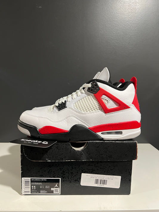 USED Air Jordan 4 Retro Red Cement DH6927-161 SIZE 11M OG ALL SP25-124
