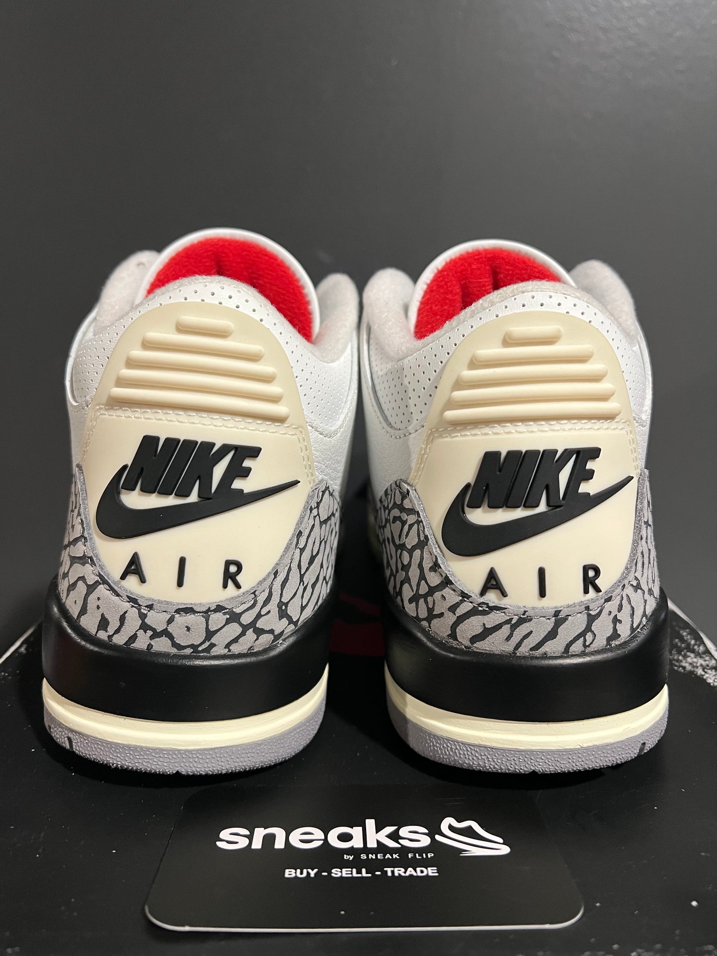 USED Air Jordan 3 Retro White Cement Reimagined DN3707-100 SIZE 8M OG ALL AG25-114