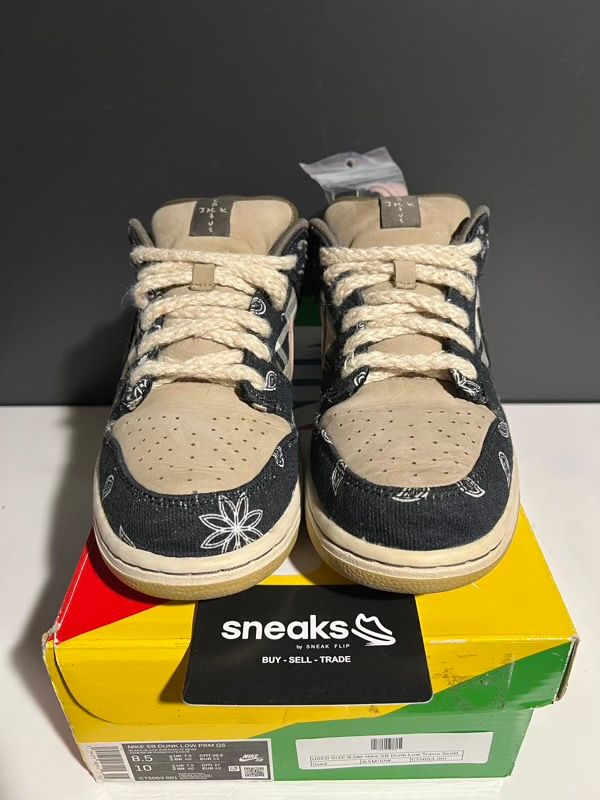 USED SIZE 8.5M Nike SB Dunk Low Travis Scott - Used