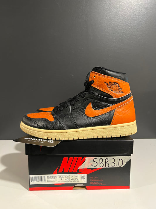 USED Air Jordan 1 Retro High OG Shattered Backboard 3.0 555088-028 SIZE 7.5M OG ALL AG25-378